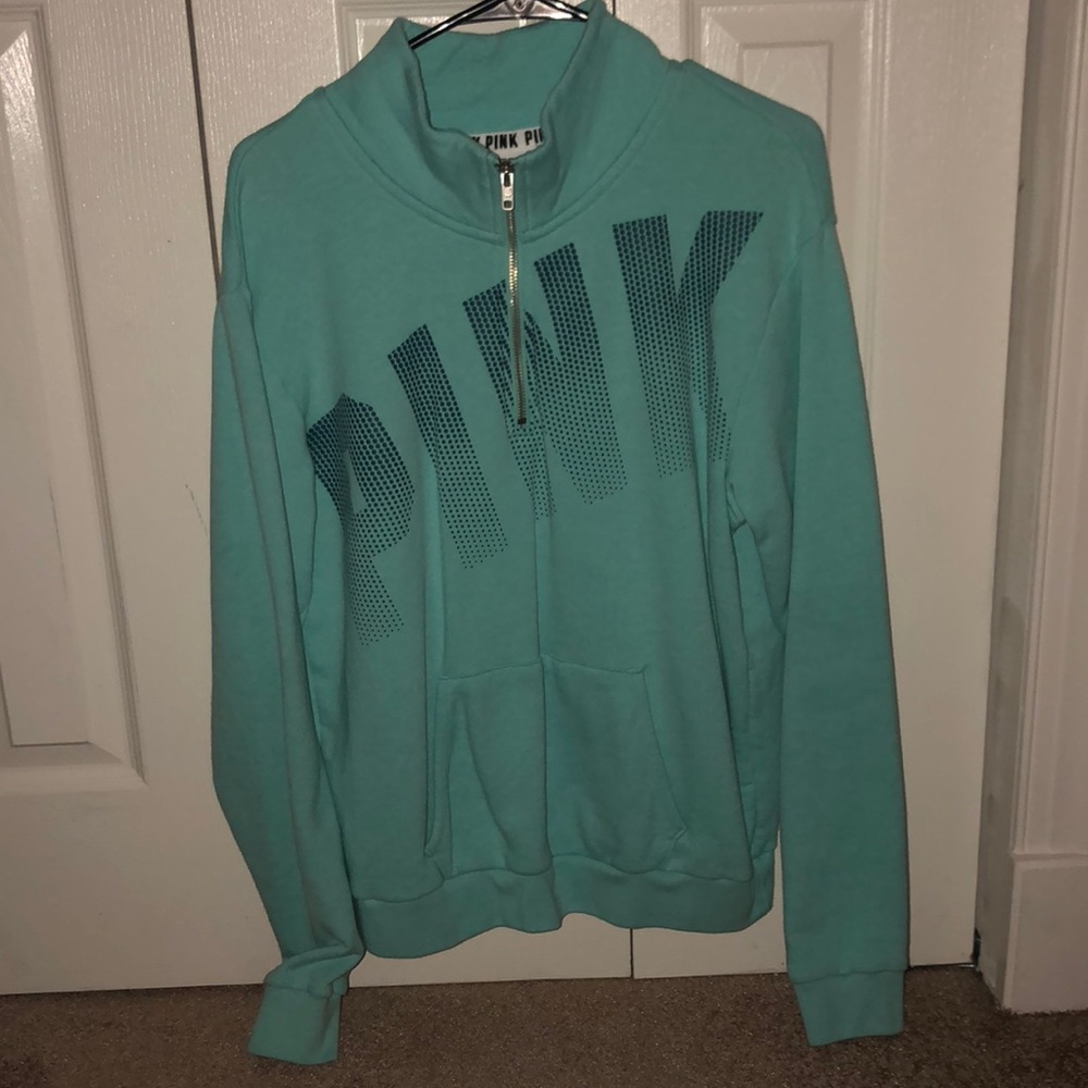 PINK half zip sweatshirt